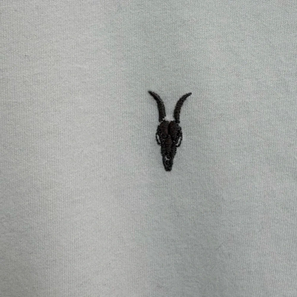 All Saints Brace Cotton Crew Neck Tshirt in White Size Large
